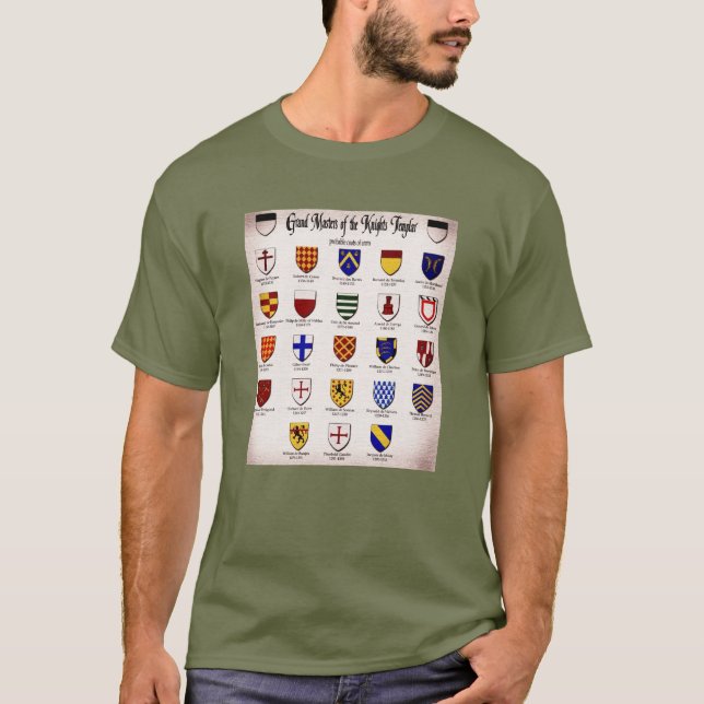 Templar Master Heraldry T-Shirt (Vorderseite)