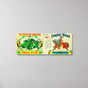 Templar Peas LabelGrand Rapids, MI Leinwanddruck
