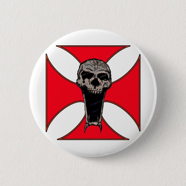 Templar Querschädel Button (Vorderseite)