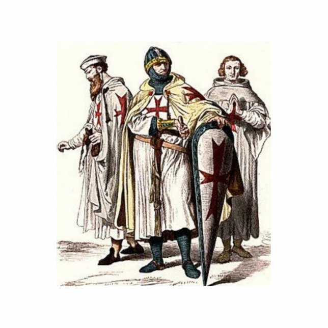 Templar Ritter Freistehende Fotoskulptur (Vorne)