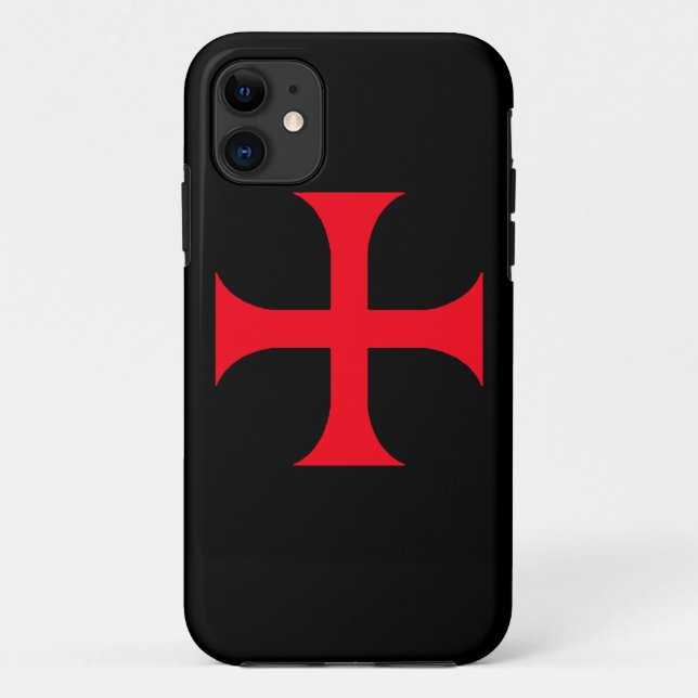 Templar rotes Kreuz Case-Mate iPhone Hülle (Rückseite)