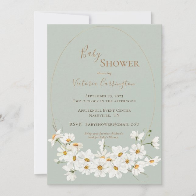 TEMPLATE Baby Dusche Einladung (Vorderseite)