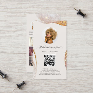 Template Beauty Esthetician Social Media Business Telefonnummerkarte