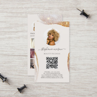 Template Beauty Esthetician Social Media Business Telefonnummerkarte