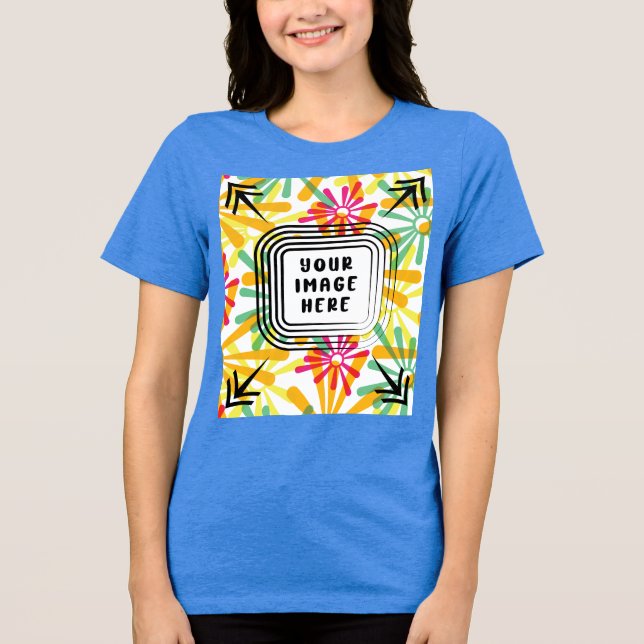 Template Bella+Leinwand Women's Tri-Mix T Shirt (Vorderseite)