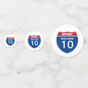 Template BIRTHDAY INTERSTATE STAAT DESIGN Konfetti