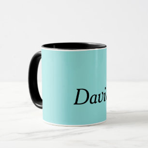Template, Blue Aqua schlichte Tasse