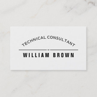 Template Business Card Anpassen der einfachen Typo Visitenkarte