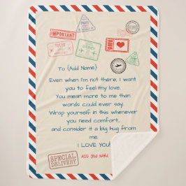 Template Custom Text Sherpa Blanket - Wir Liebe Si Sherpadecke