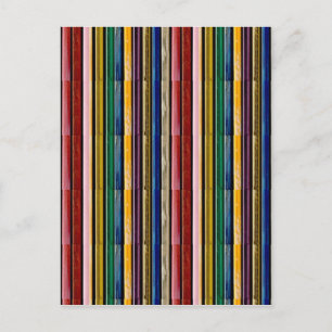 Template DIY Add TEXT IMAGE Rainbow Embossed Strip Postkarte
