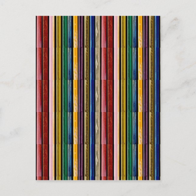 Template DIY Add TEXT IMAGE Rainbow Embossed Strip Postkarte (Vorderseite)