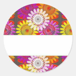 Template DIY BLANK hinzufügen Grußname ändern Bild Runder Aufkleber