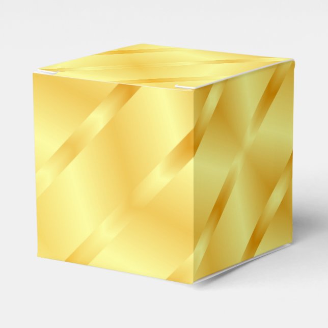 Template Elegante Imitate Gold Metallic Look moder Geschenkschachtel (Vorderseite)