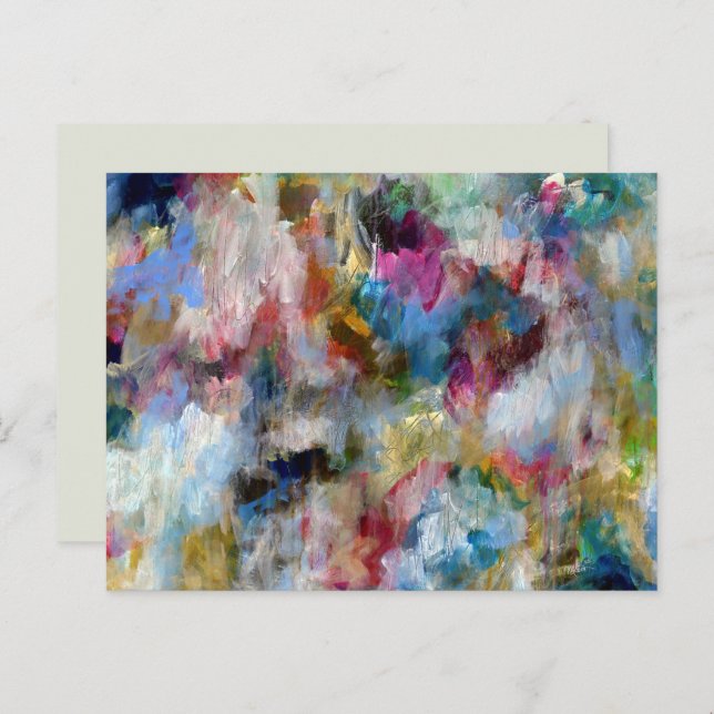 Template Fine Art Postcard Original Stormy Sky Postkarte (Vorne/Hinten)