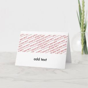 Template for Panoramic, Group or Class Photo Karte