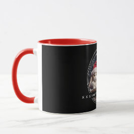 Template Foto Message Keepake Holidays Black C00 Tasse