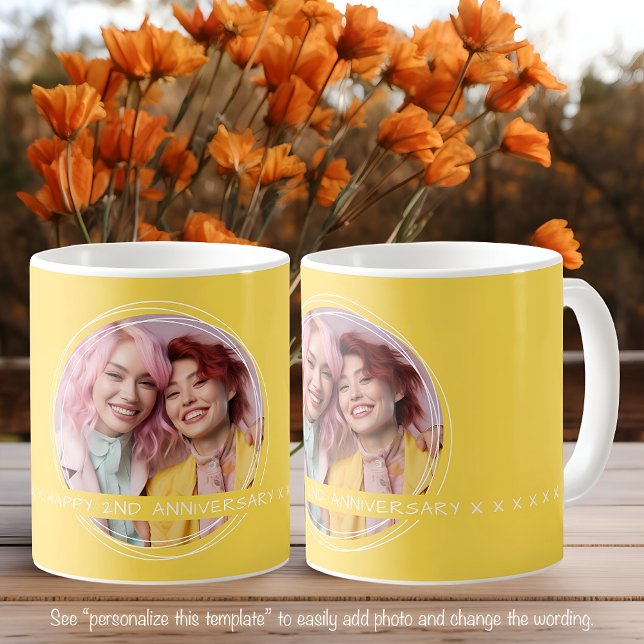 Template Foto Message Keepake Liebe Gelb C61 Kaffeetasse (Von Creator hochgeladen)