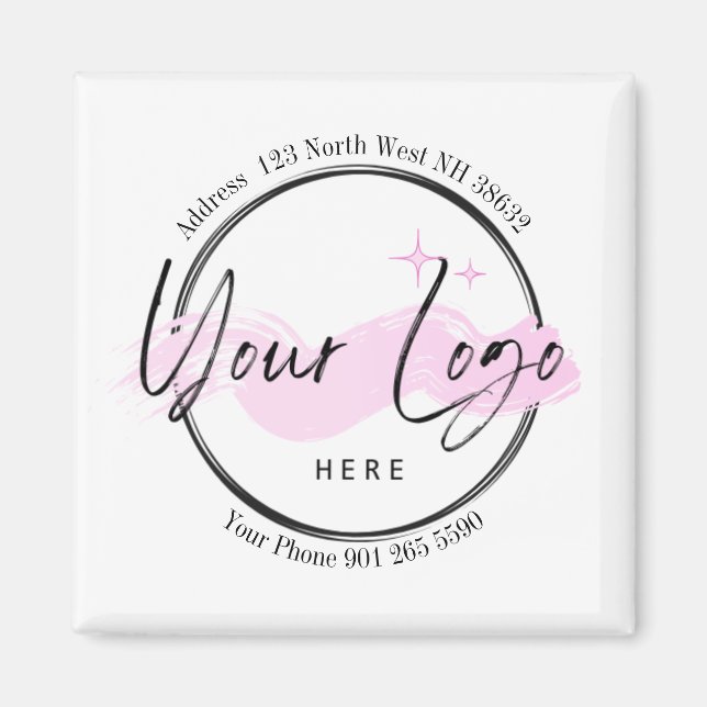 Template für das Logo für kundenspezifische Geschä Magnet (Vorne)