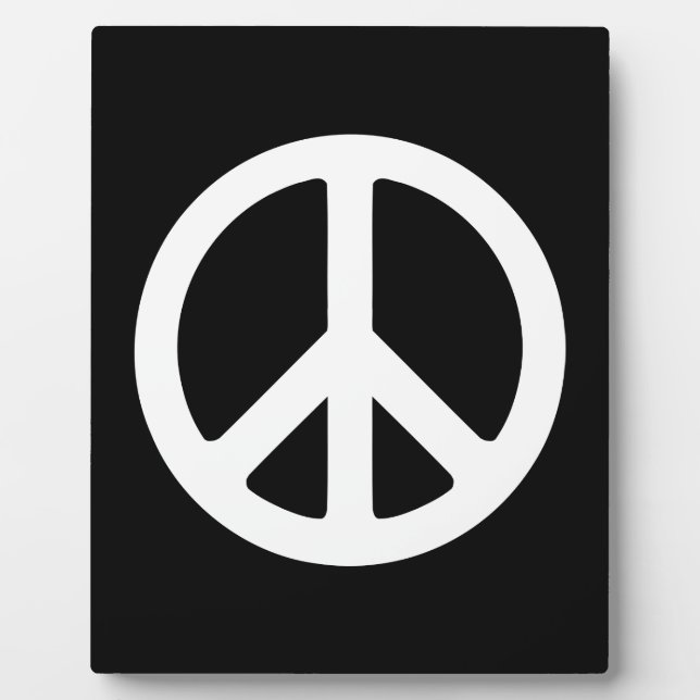 Template für das White Peace Symbol Fotoplatte (Vorderseite)