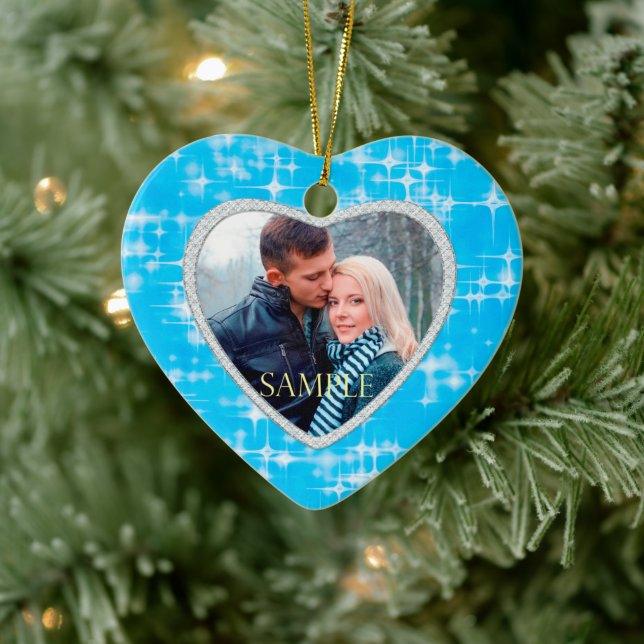 Template für die ersten Weihnachtssterne Keramik Ornament (Baum)