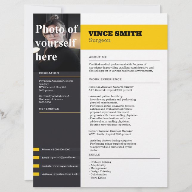 Template für die individuell anpassbare Menge mit  Briefbogen (Vorderseite)