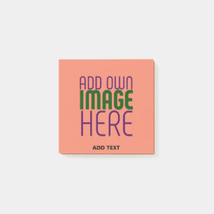 TEMPLATE FÜR MODERNE EDITABLE CORAL ORANGE IMAGE POST-IT KLEBEZETTEL
