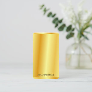Template Imitate Gold Metallic Look Custom Mitteilungskarte