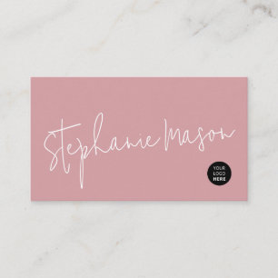 Template-Logo Minimalistisch Skript Einfach Dusty Visitenkarte