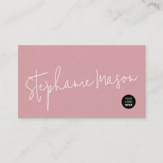 Template Logo Minimalistisches Skript Einfache Dus Visitenkarte