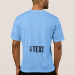 Template Mens Sport-Tek Activewear Back Print T-Shirt<br><div class="desc">Fügen Sie Ihren Text hier Moderne Rückseite Print Template Mens Sport-Tek Mitbewerber Actionwear Carolina Blue T - Shirt.</div>