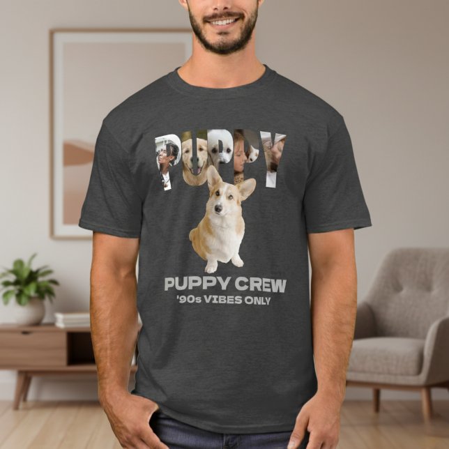 Template Men's T-Shirts Pet Puppy Custom Photo  (Von Creator hochgeladen)