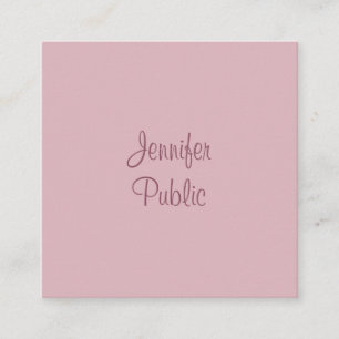 Template Modernes Handwriting Script Name Elegant Quadratische Visitenkarte