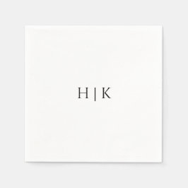 Template Monogram Paper Napkin Serviette