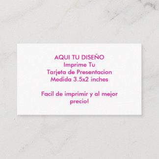 Template para Tarjetas de Presentacion Your design Visitenkarte