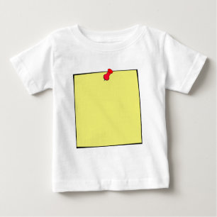 Template-Post-It-Note-Button Baby T-shirt