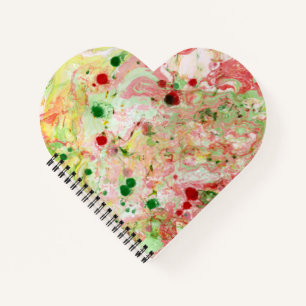 Template trendy Moderne Abstrakt rosa gelb Notizbuch