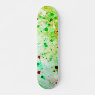 Template trendy Yellow Green Moderne Abstrakt Skateboard