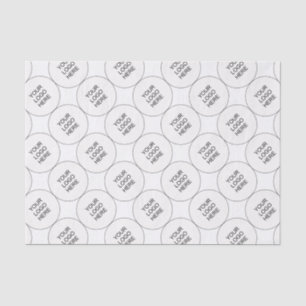 Template Upload Business-Logo hier Werbung Seidenpapier