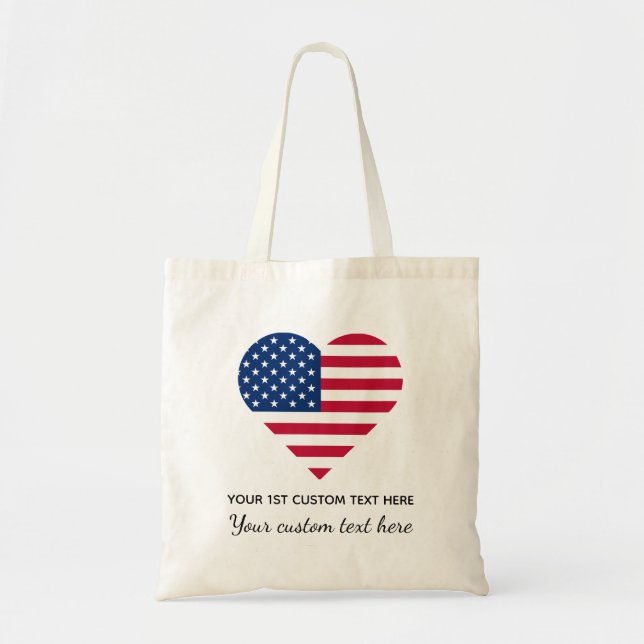 Template USA flagge Tote Bag Tragetasche (Vorne)