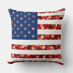 Template Vereinigte Staaten von Amerika USA Granat Kissen