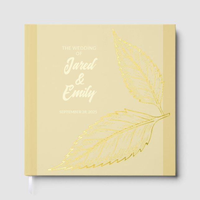 Template Wedding Foil Gästebuch (Vorderseite)