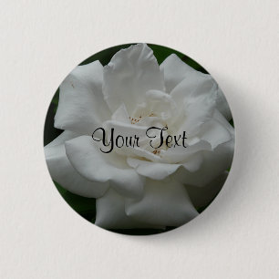 Template White Rose Button