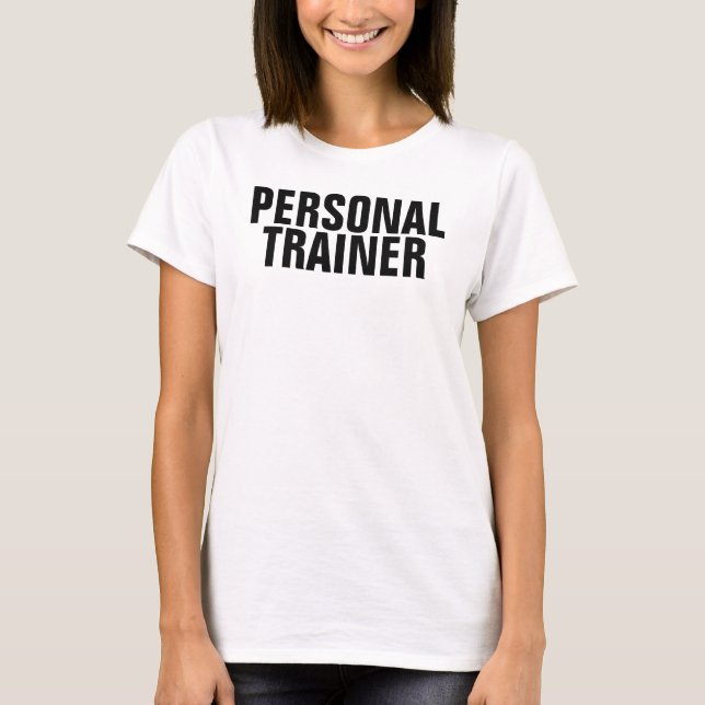 Template Womens Gym Fitness Personal Trainer T-Shirt (Vorderseite)