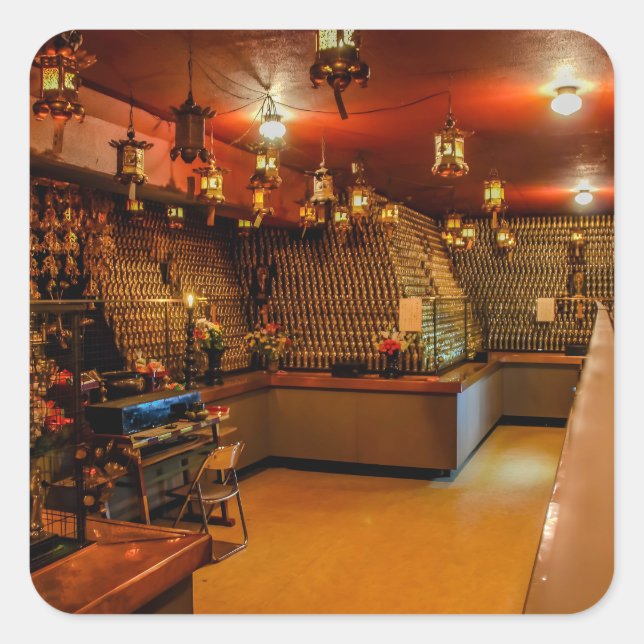 Temple 78 - Gōshō-ji - Shrine Quadratischer Aufkleber (Vorderseite)