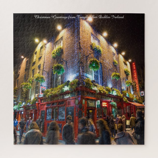 Temple Bar Dublin Irland. Jigsaw Puzzle (Vertikal)