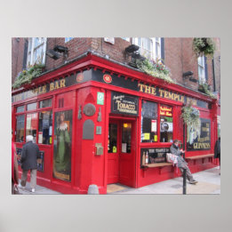 "Temple Bar" — Dublin, Irland Poster