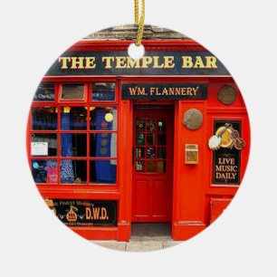 Temple Bar, Dublin, Irland, Weihnachtsschmuck