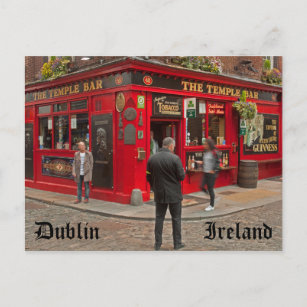 Temple Bar in Dublin, Irland Postkarte