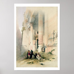 Temple called El Khasne, Petra, March 7th 1839, pl Poster