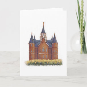 Temple Card Provo Stadtzentrum Karte